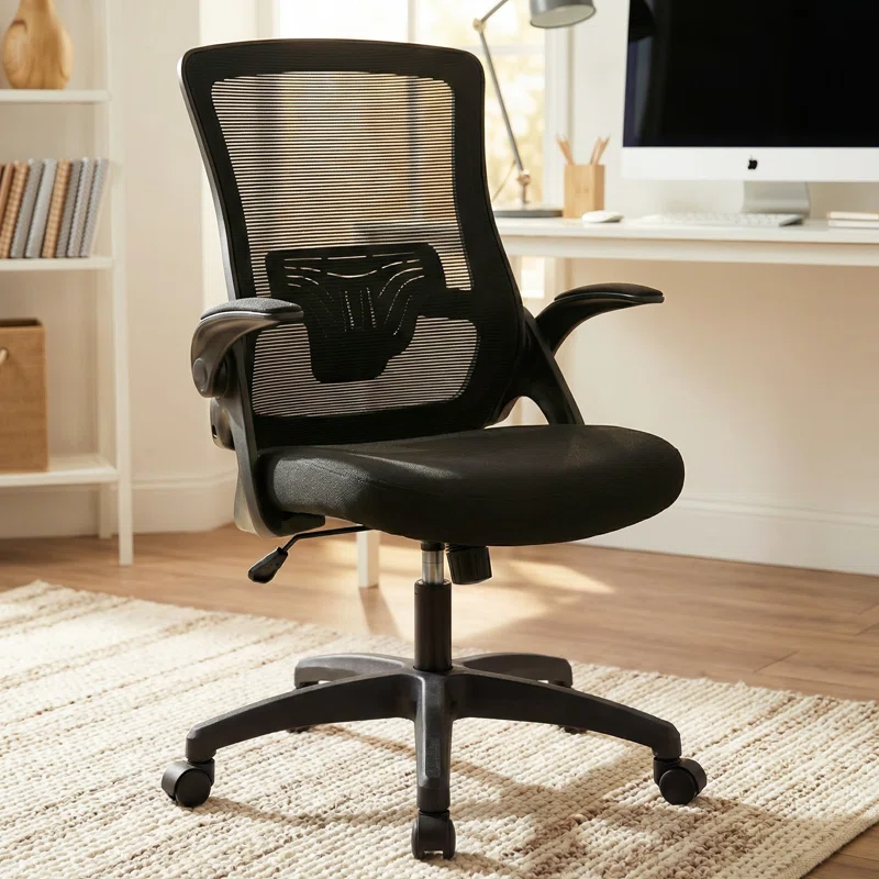 Neeya Ergonomic Home Ofiice Mesh Chair Computer Chair with Flip-Up Arms